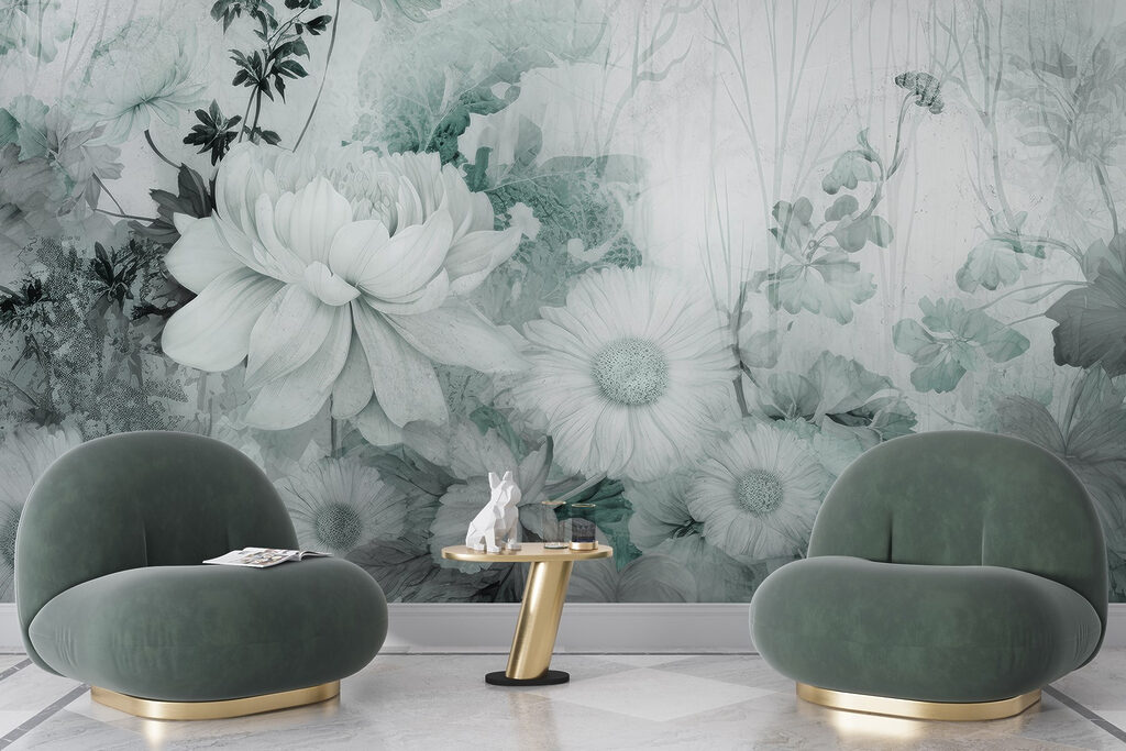 Flores en trazos pintados — interior 1
