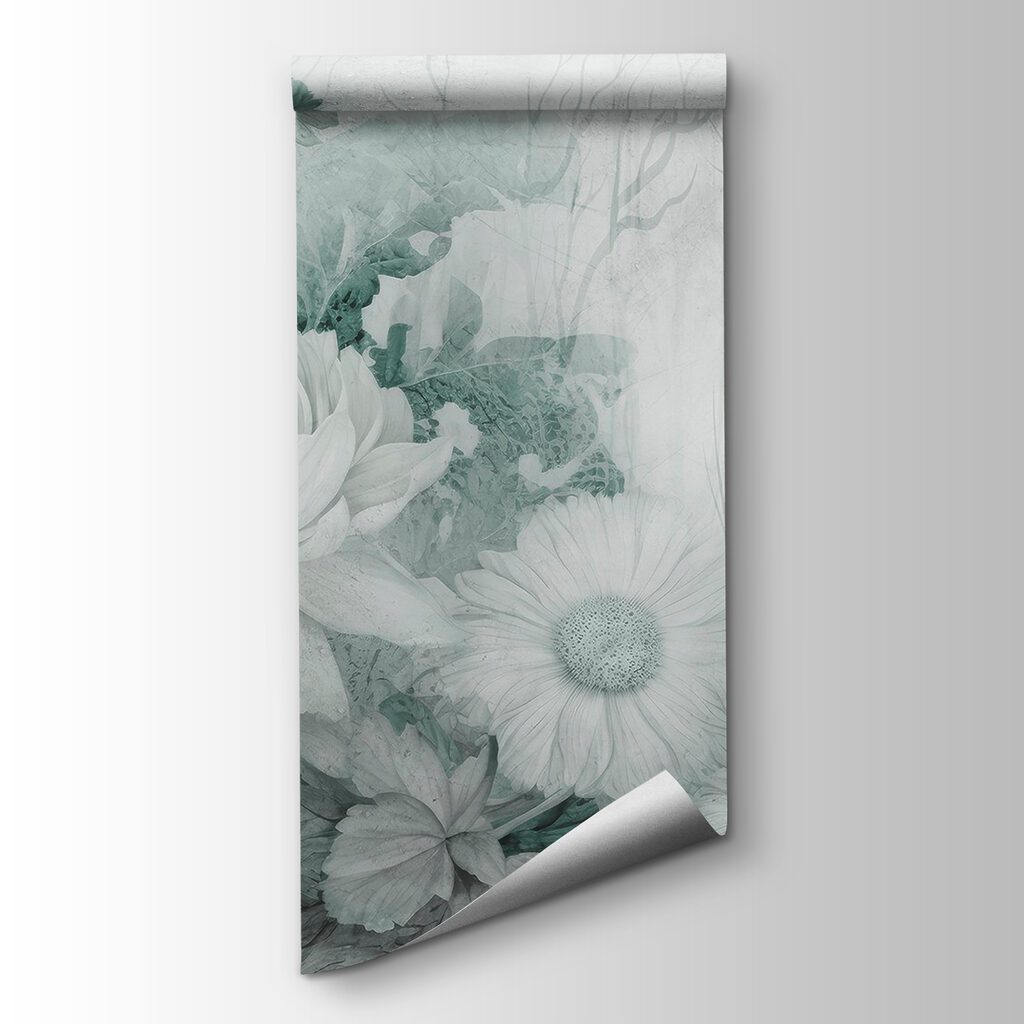 Flores en trazos pintados — vista del producto