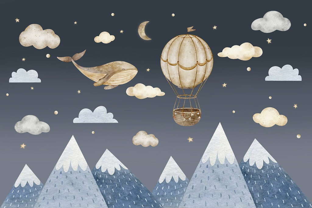 Ballena con globo aerostático — diseño completo