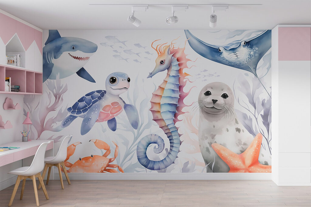 Animales marinos entre corales — interior 1