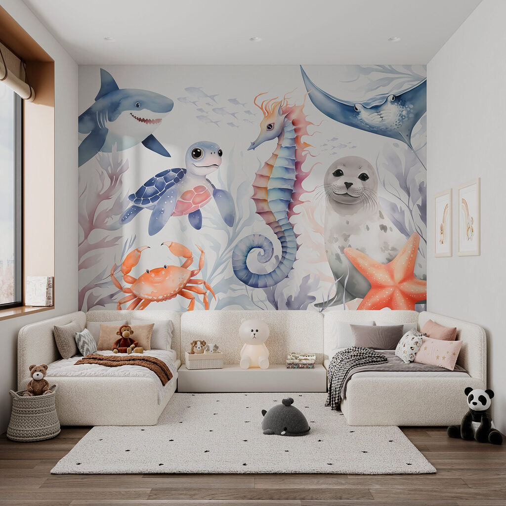 Animales marinos entre corales — interior 2