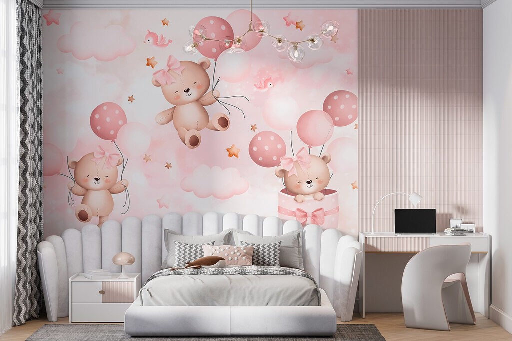 Ositos con globos rosas — interior 3