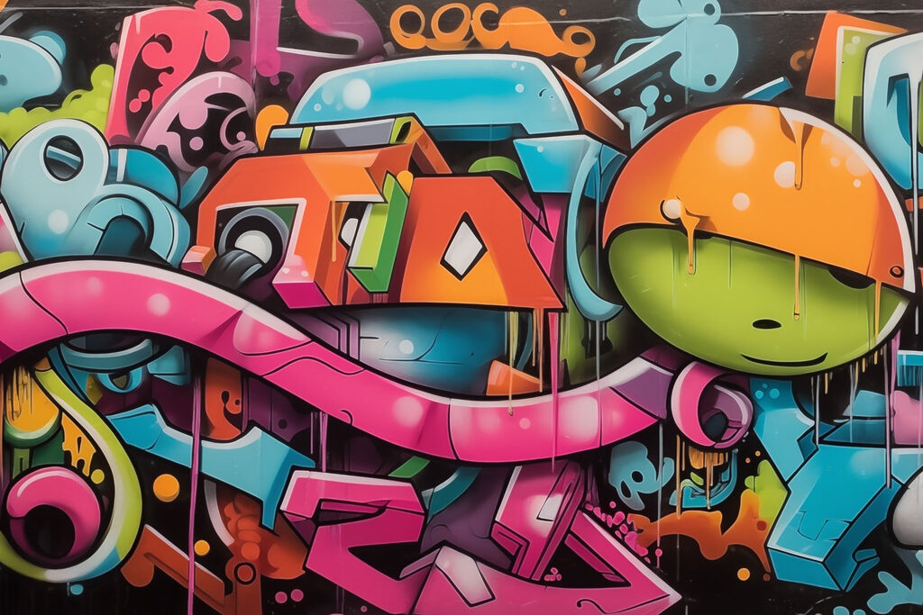 Grafiti de colores — diseño completo