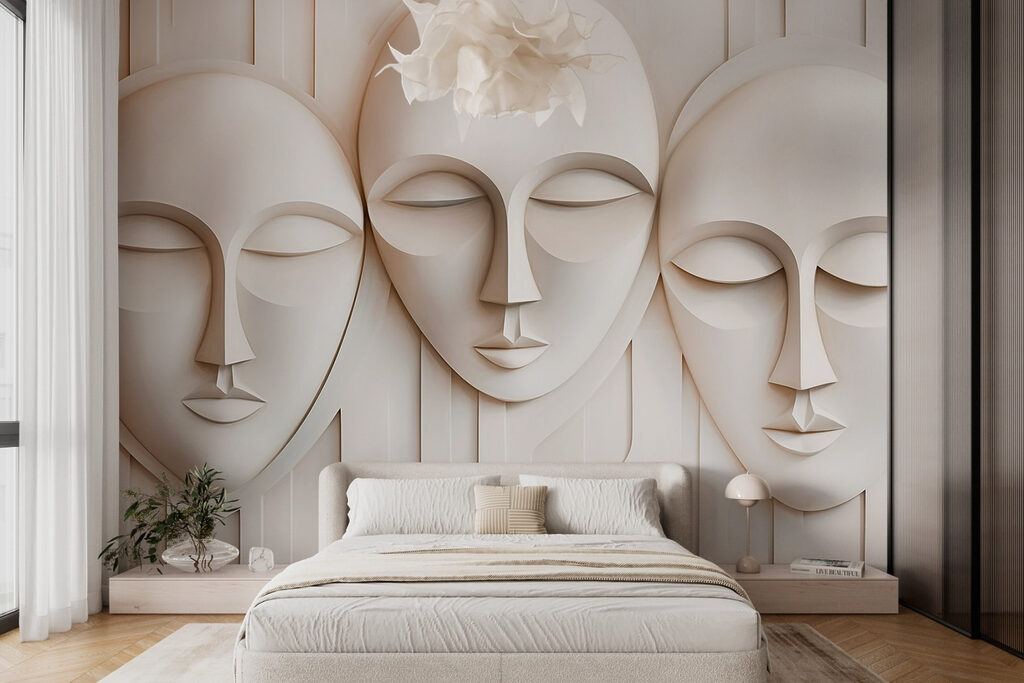 Tres máscaras blancas — interior 2