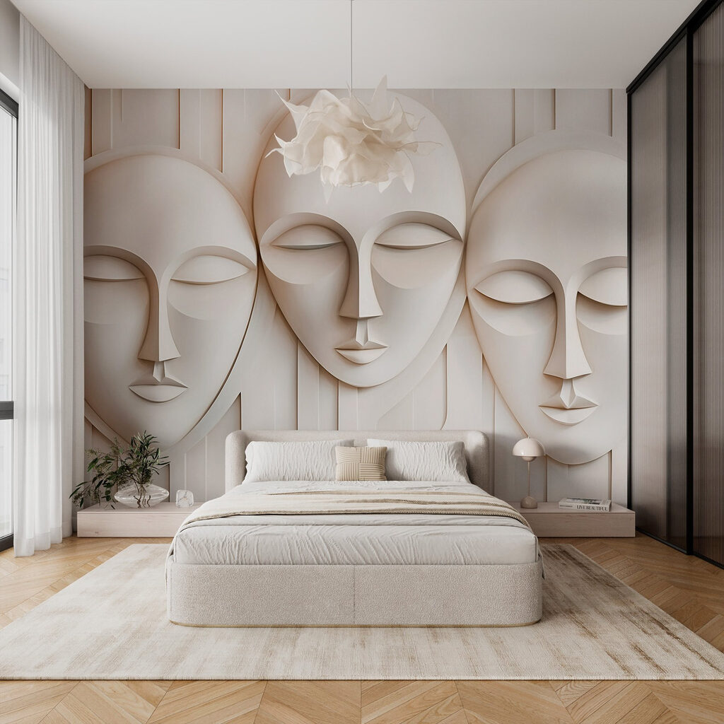 Tres máscaras blancas — interior 3
