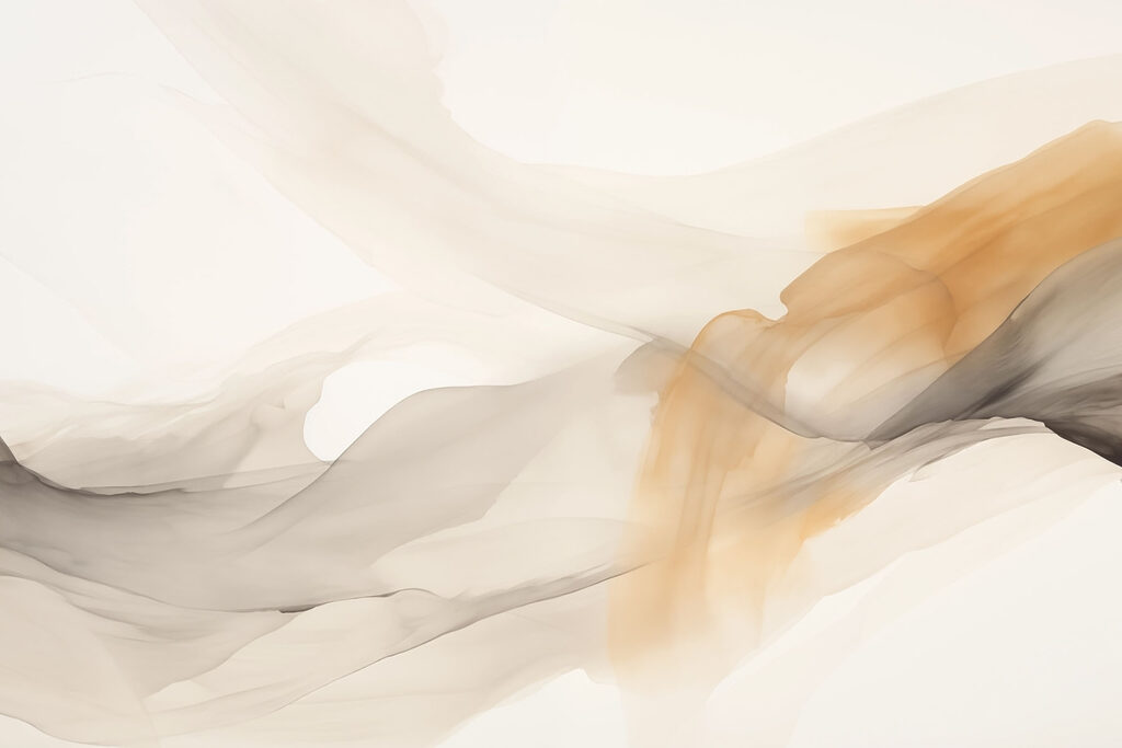 Ocre fluye entre grises — diseño completo