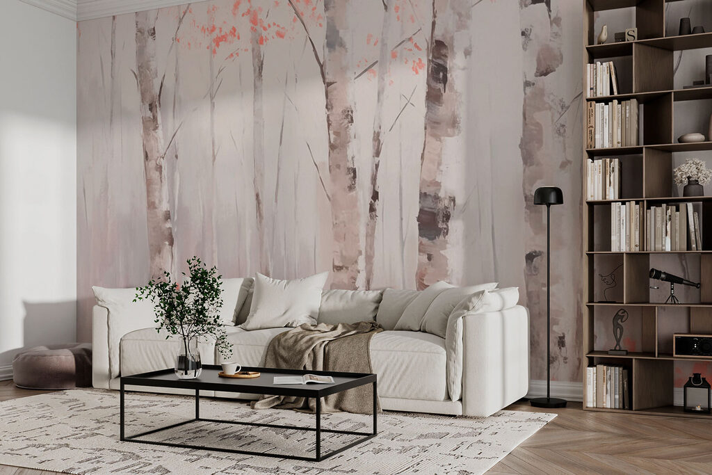 Abedules con acentos rosas — interior 3