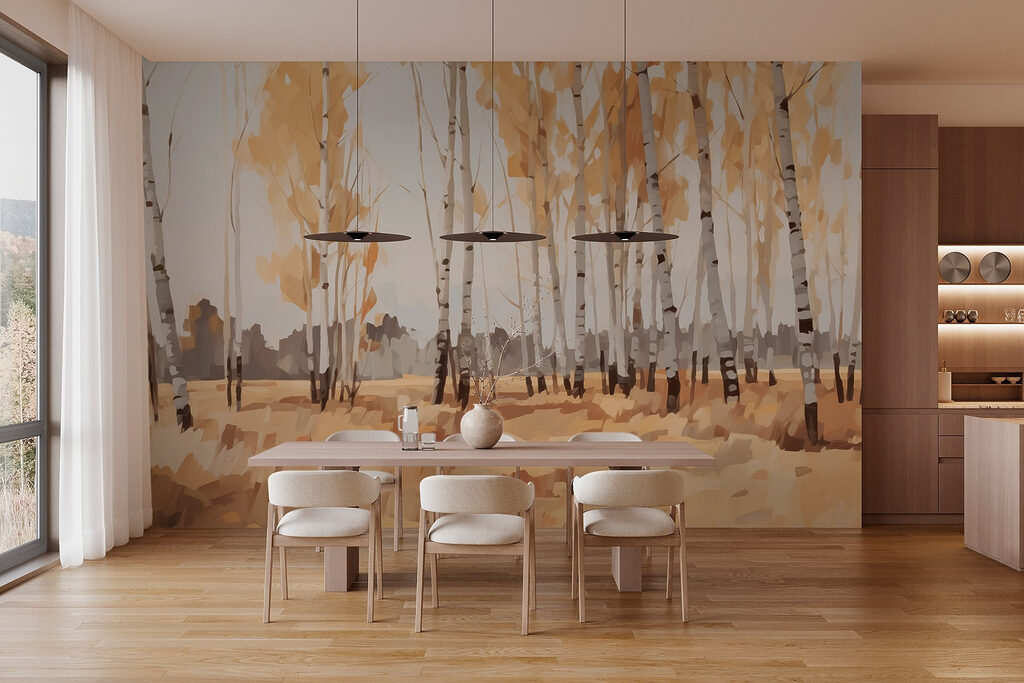 Abedules dorados en otoño — interior 2