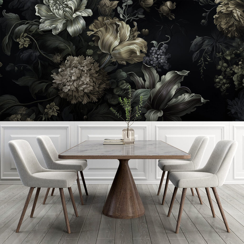 Ramo oscuro de flores — interior 1