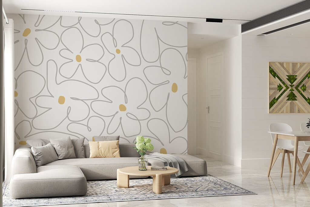 Flores con puntos amarillos — interior 3