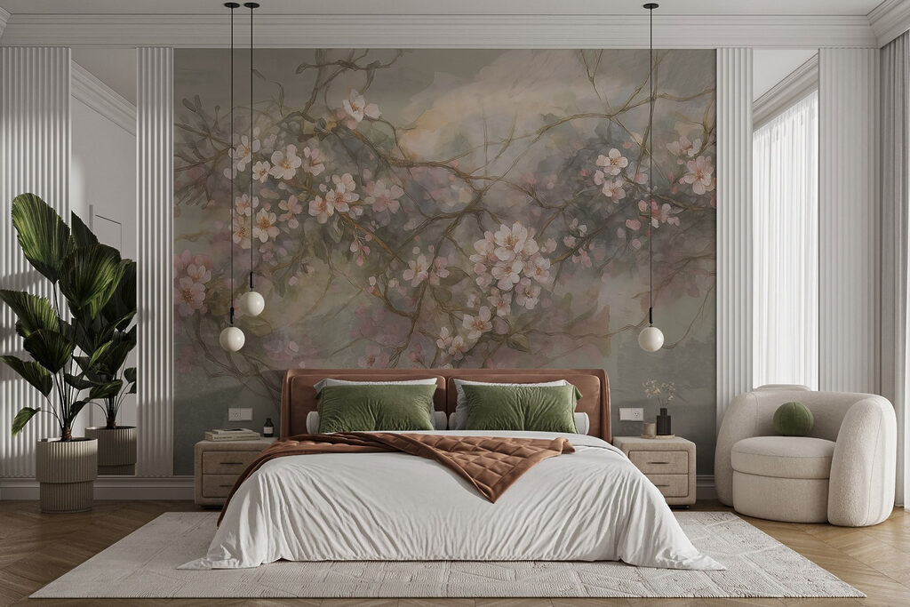 Ramas grises y rosas — interior 1