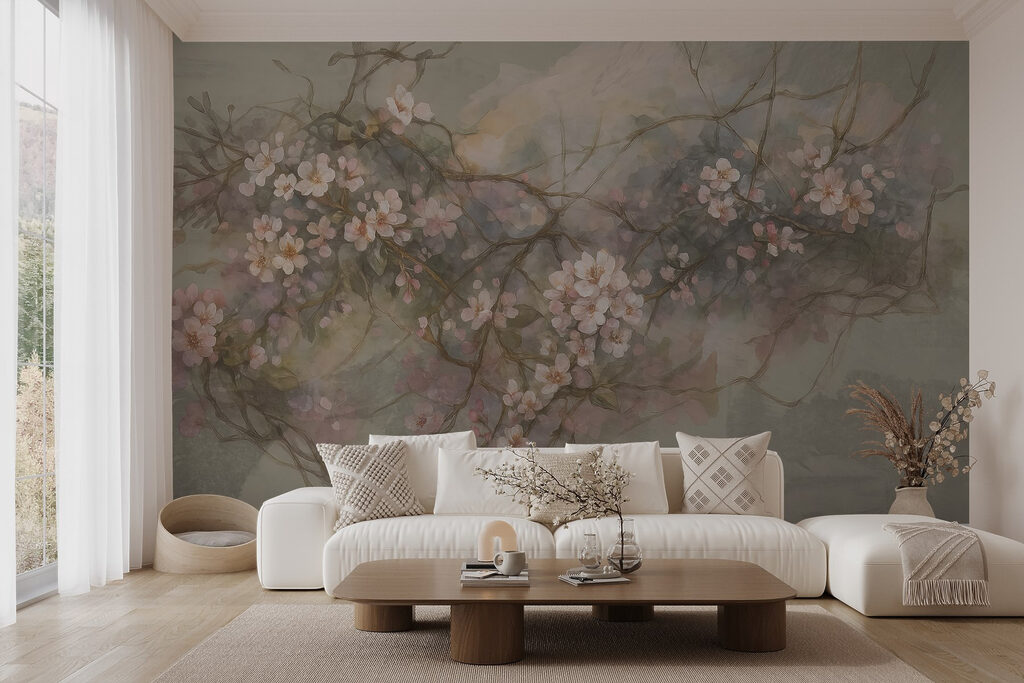 Ramas grises y rosas — interior 2