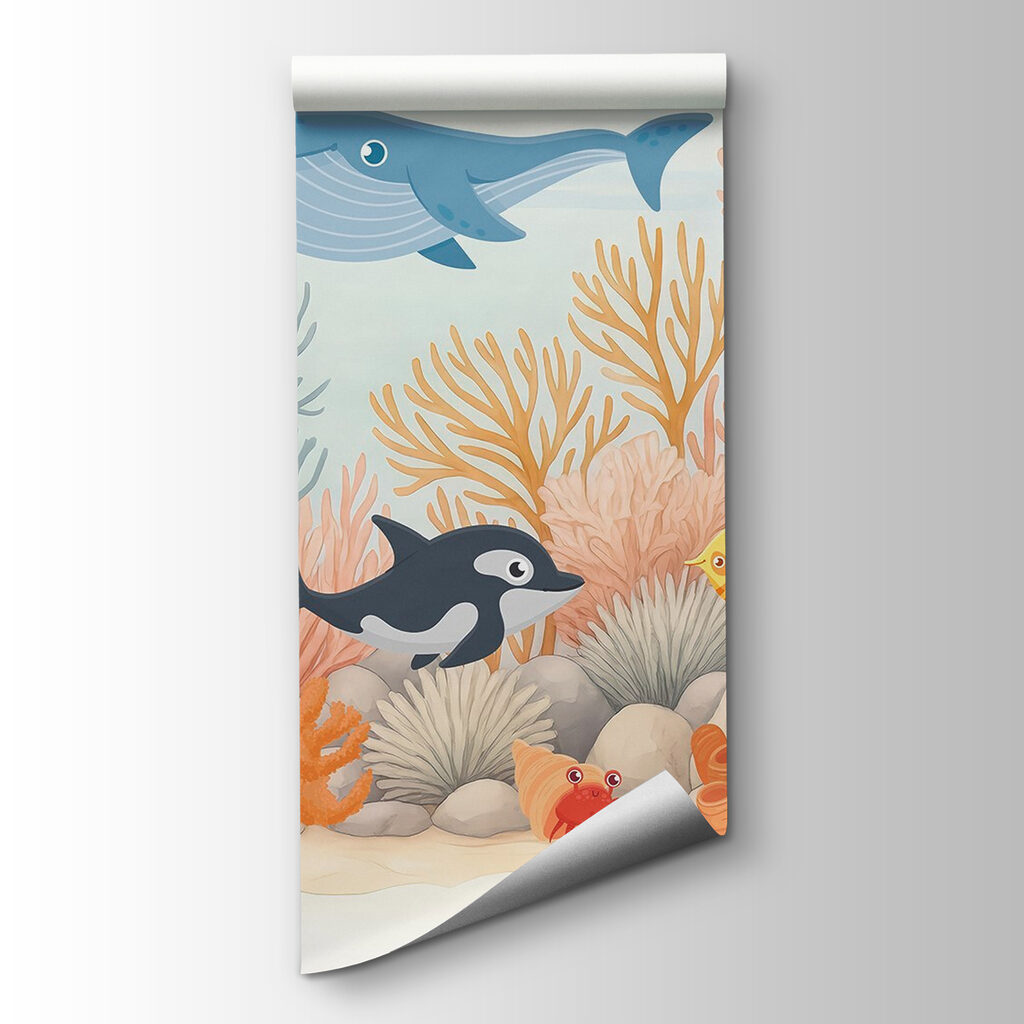 Ballenas entre corales — vista del producto