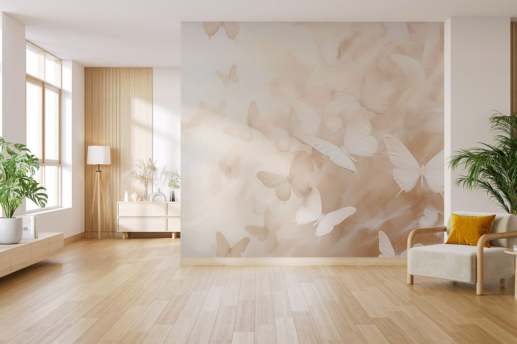 Mariposas blancas en bruma — interior 2