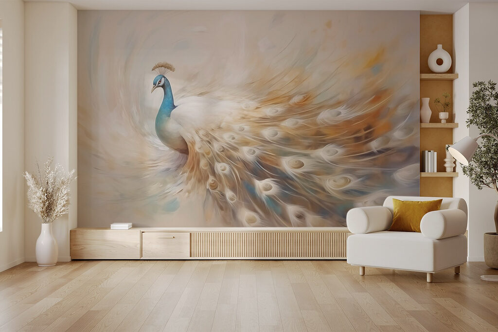 Pavo de cuello azul — interior 2