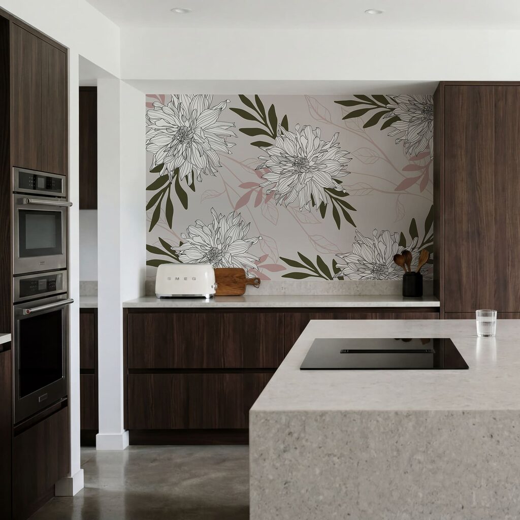 Flores entre hojas oscuras — interior 2