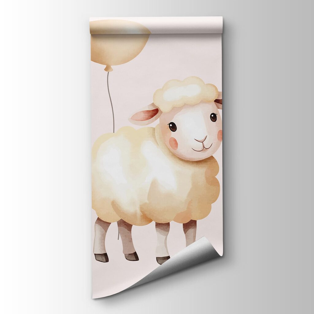 Ovejas entre globos suaves — vista del producto
