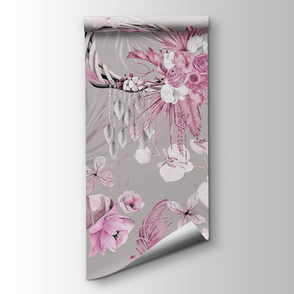Flores con aves elegantes — vista del producto