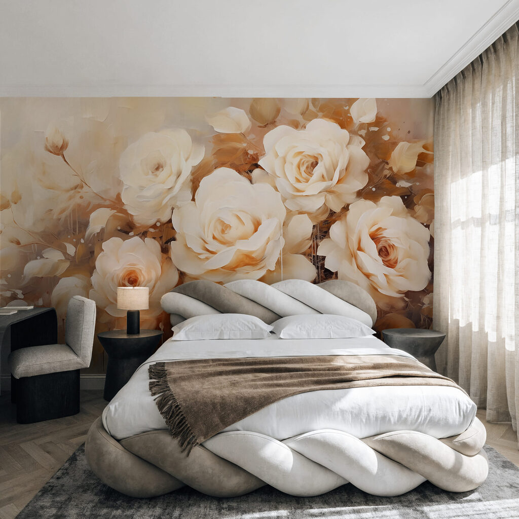 Rosas blancas pintadas — interior 1