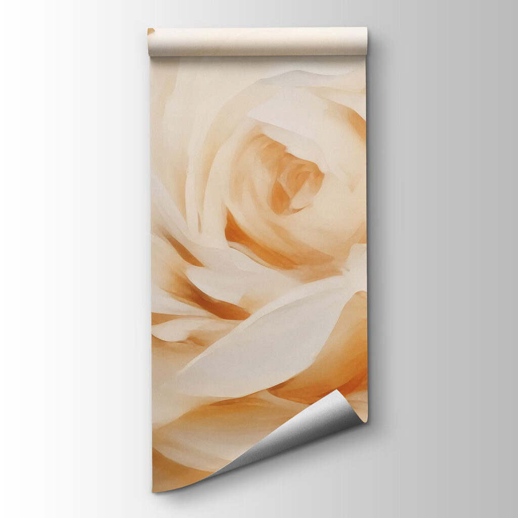 Rosas blancas pintadas — vista del producto