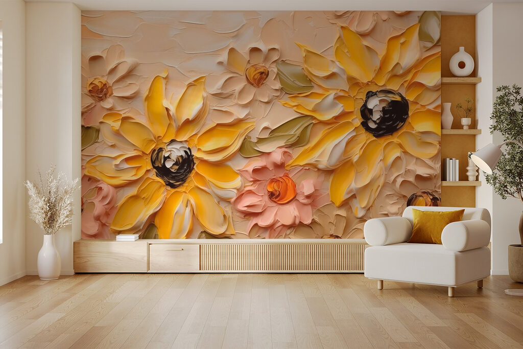 Flores amarillas pintadas — interior 1