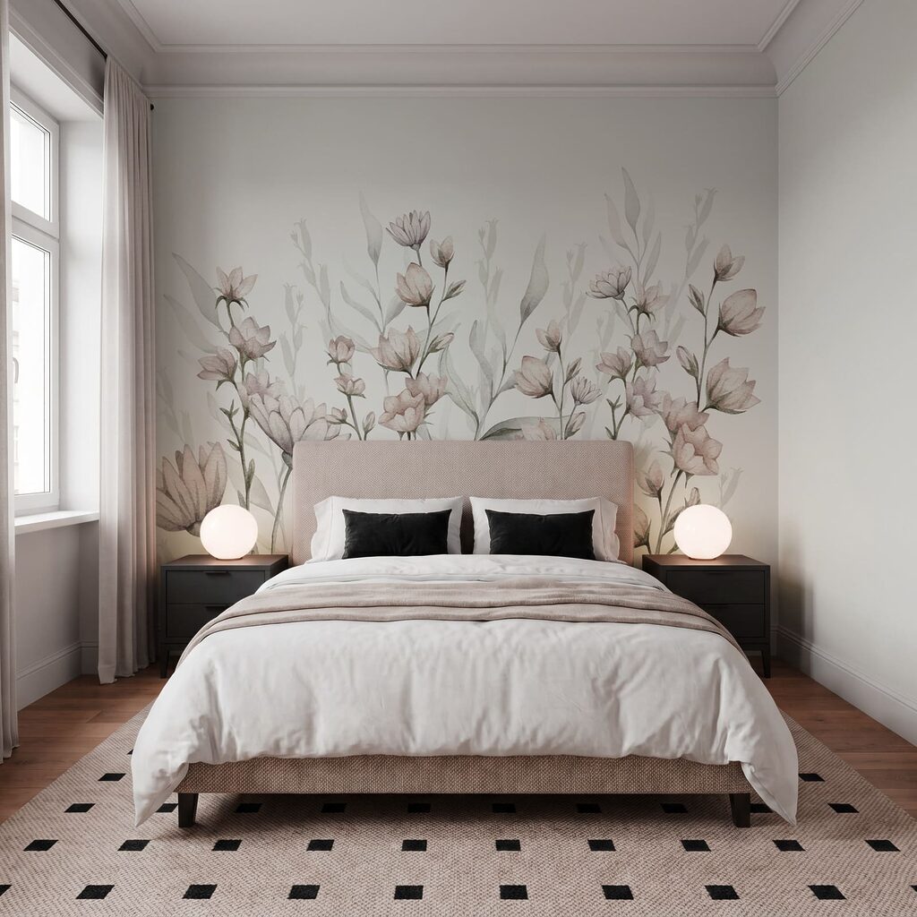 Flores rosas sobre blanco — interior 2
