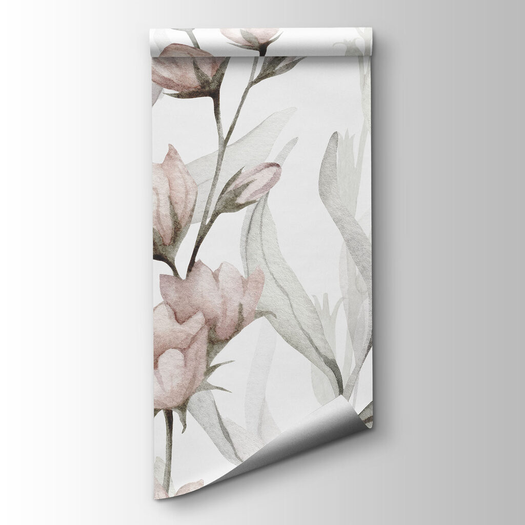 Flores rosas sobre blanco — vista del producto