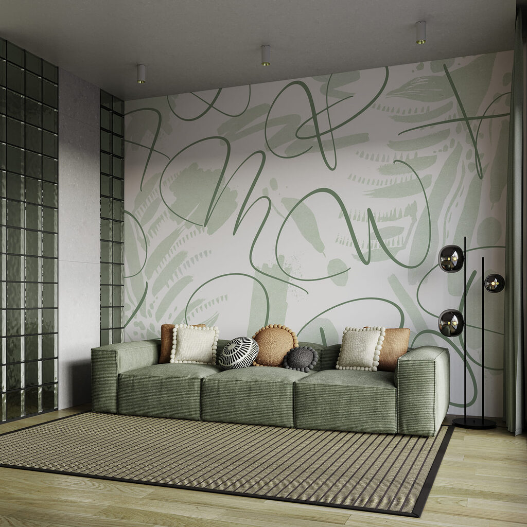 Líneas sueltas sobre hojas — interior 1