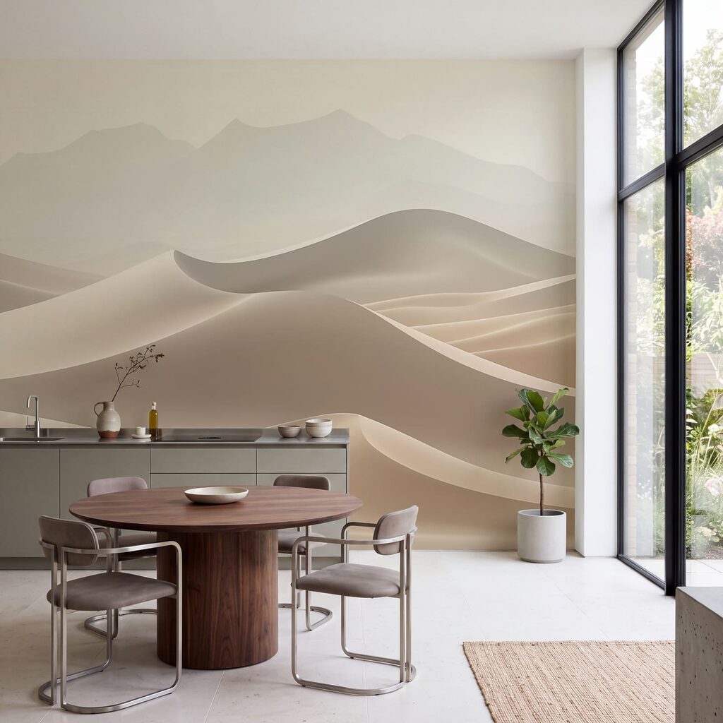 Dunas bajo montañas pálidas — interior 3