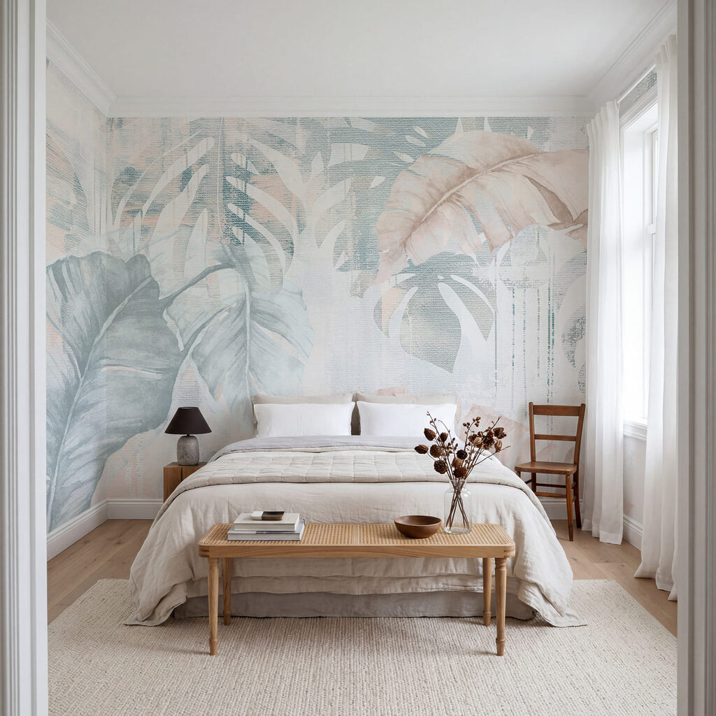 Hojas tropicales desgastadas — interior 1