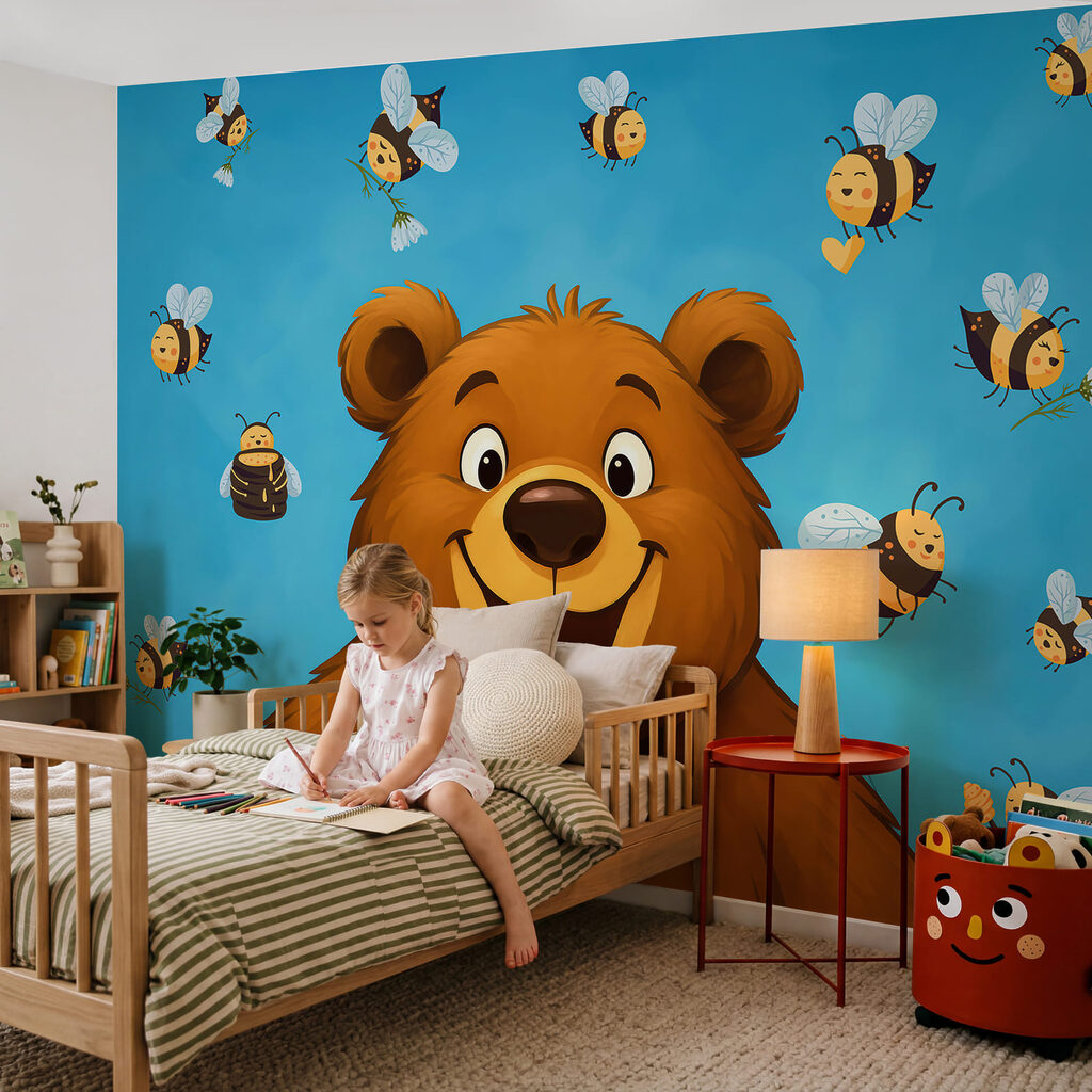 Oso entre alegres abejas — interior 2