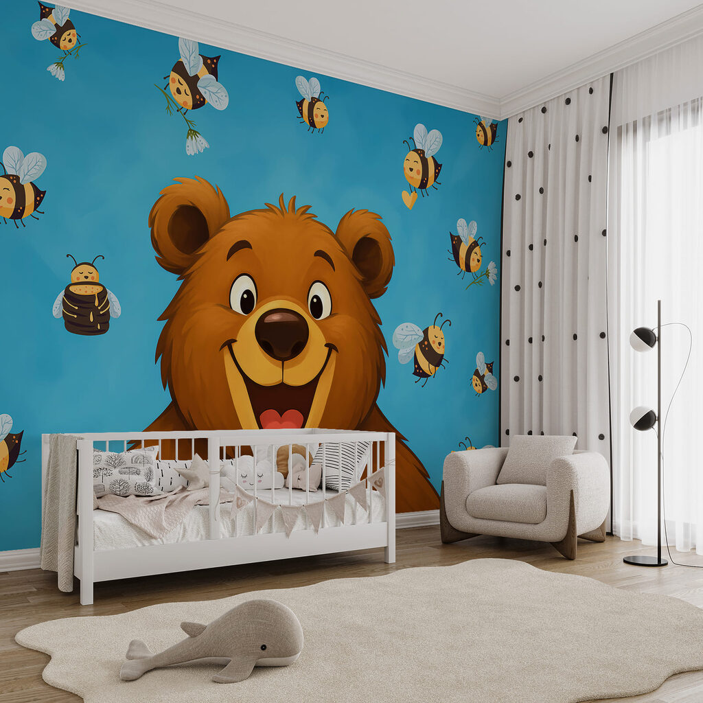 Oso entre alegres abejas — interior 1