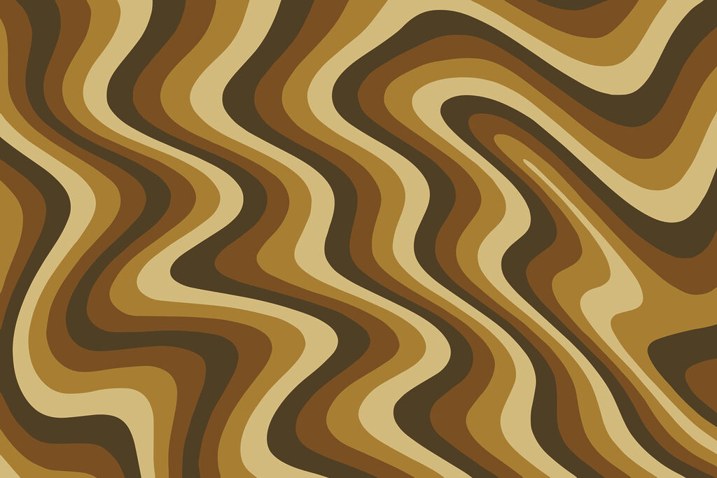 Olas de bandas sinuosas — diseño completo