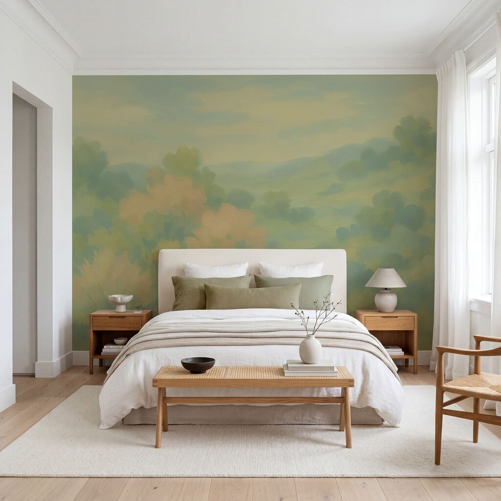 Colinas verdes en pastel — interior 1