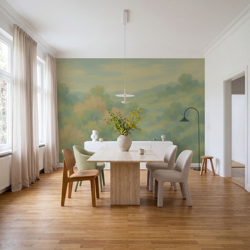 Colinas verdes en pastel — interior 2