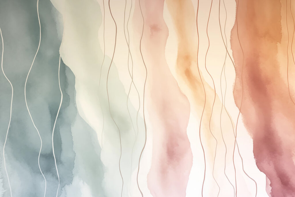 Bandas pastel verticales — diseño completo