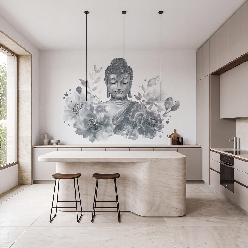 Buda entre flores — interior 3