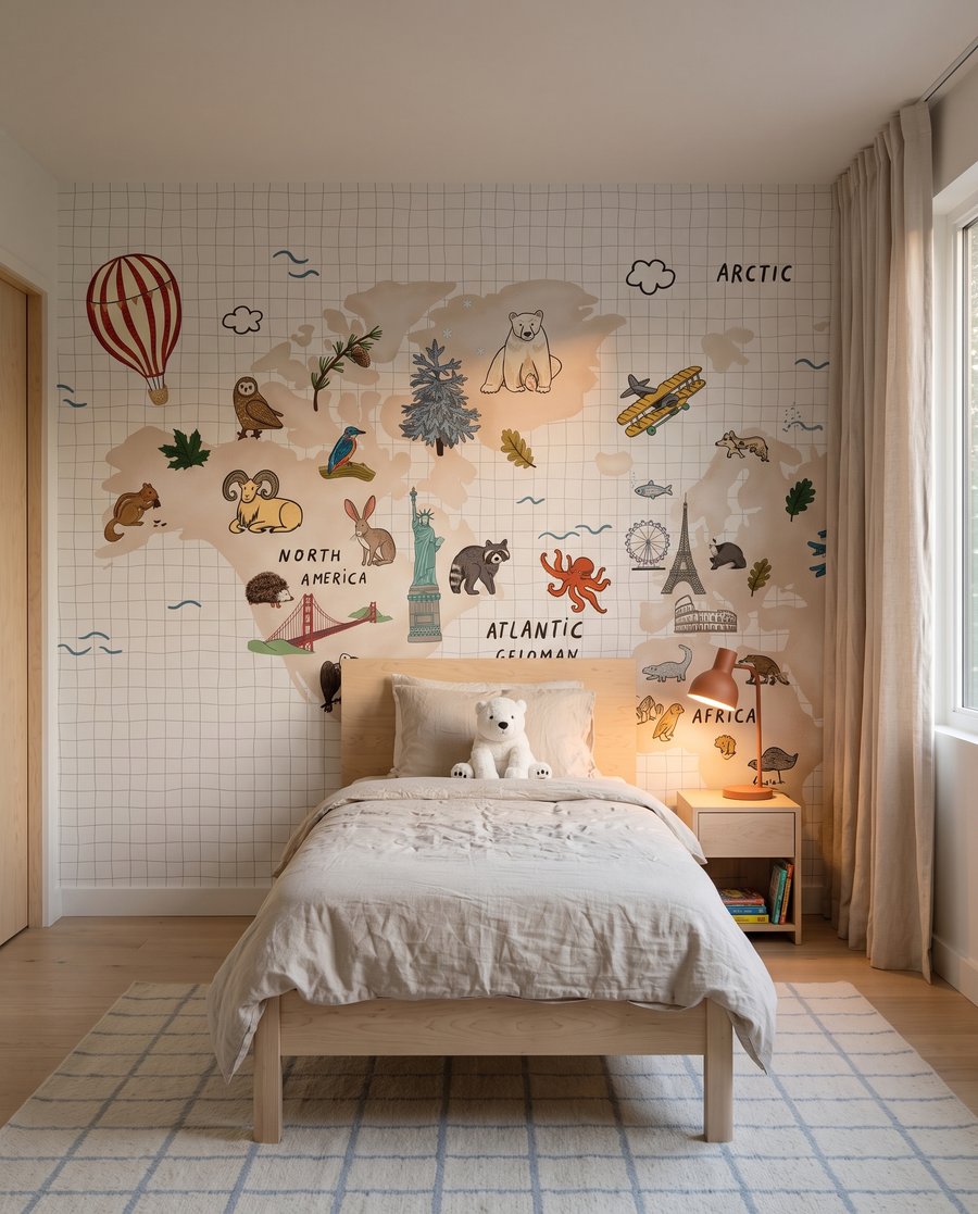 Mapa de animales viajeros — interior 2