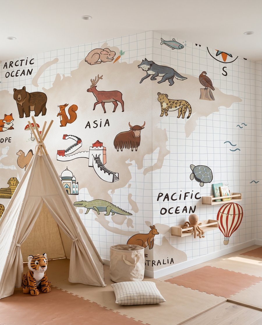 Mapa de animales viajeros — interior 3