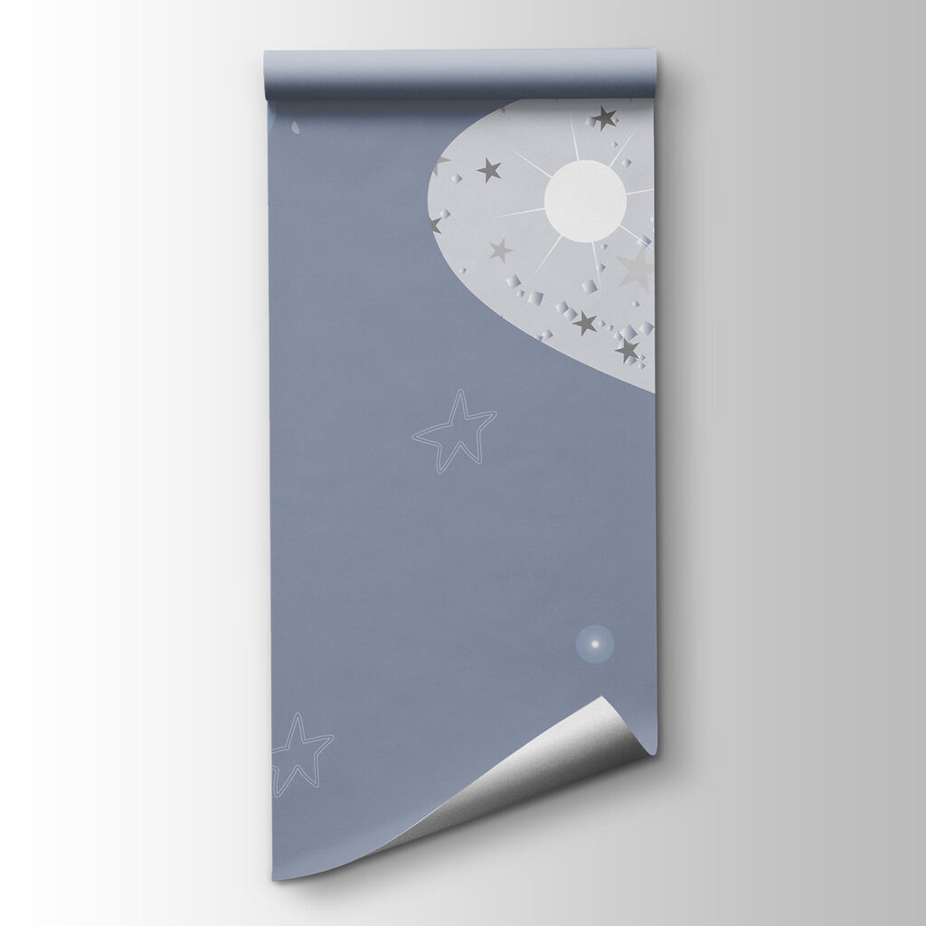 Excavadora bajo la luna — vista del producto