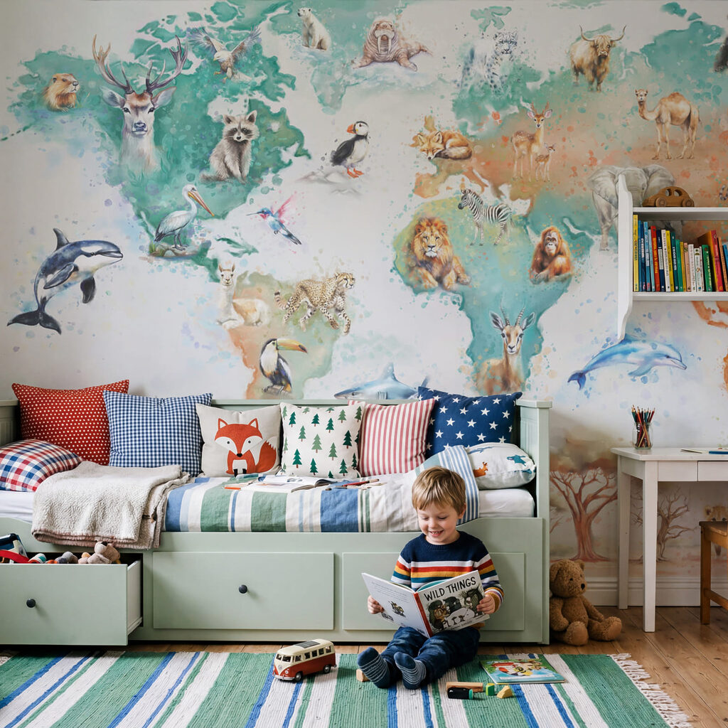 Mapa vivo con animales — interior 2