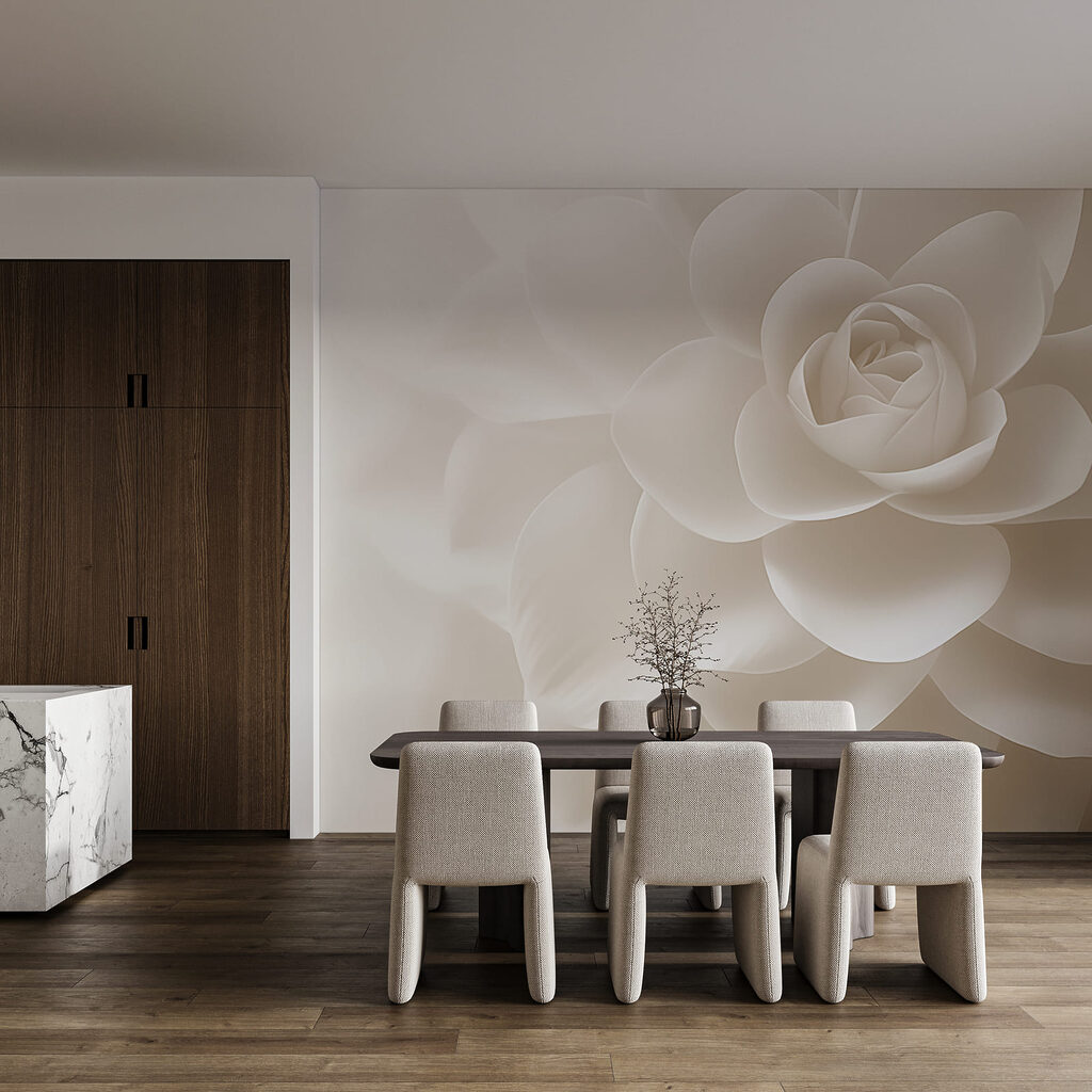 Rosa de pétalos anchos — interior 1