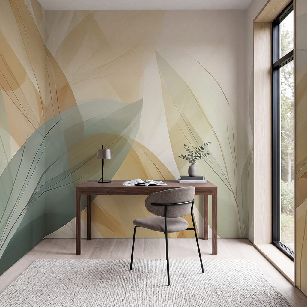 Hojas en velo amarillo — interior 3