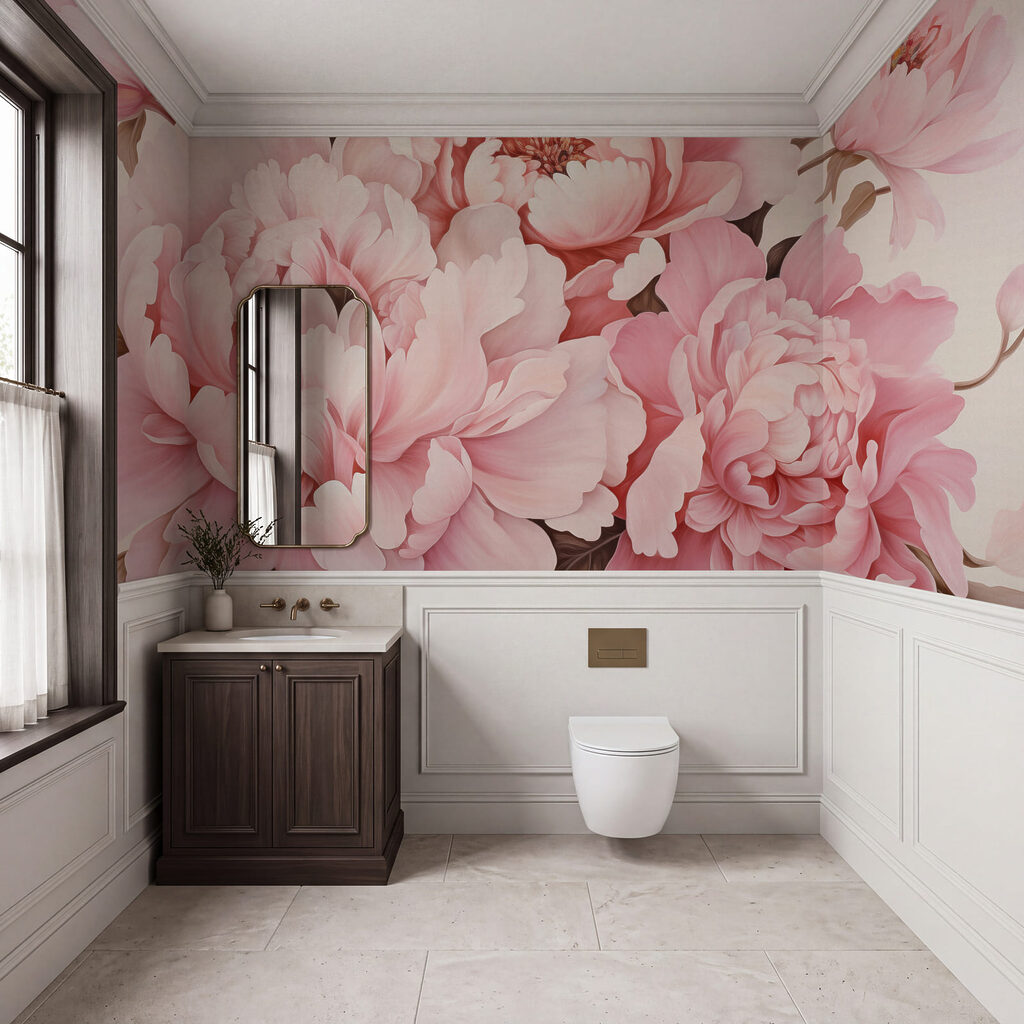 Flores abundantes muy juntas en un interior