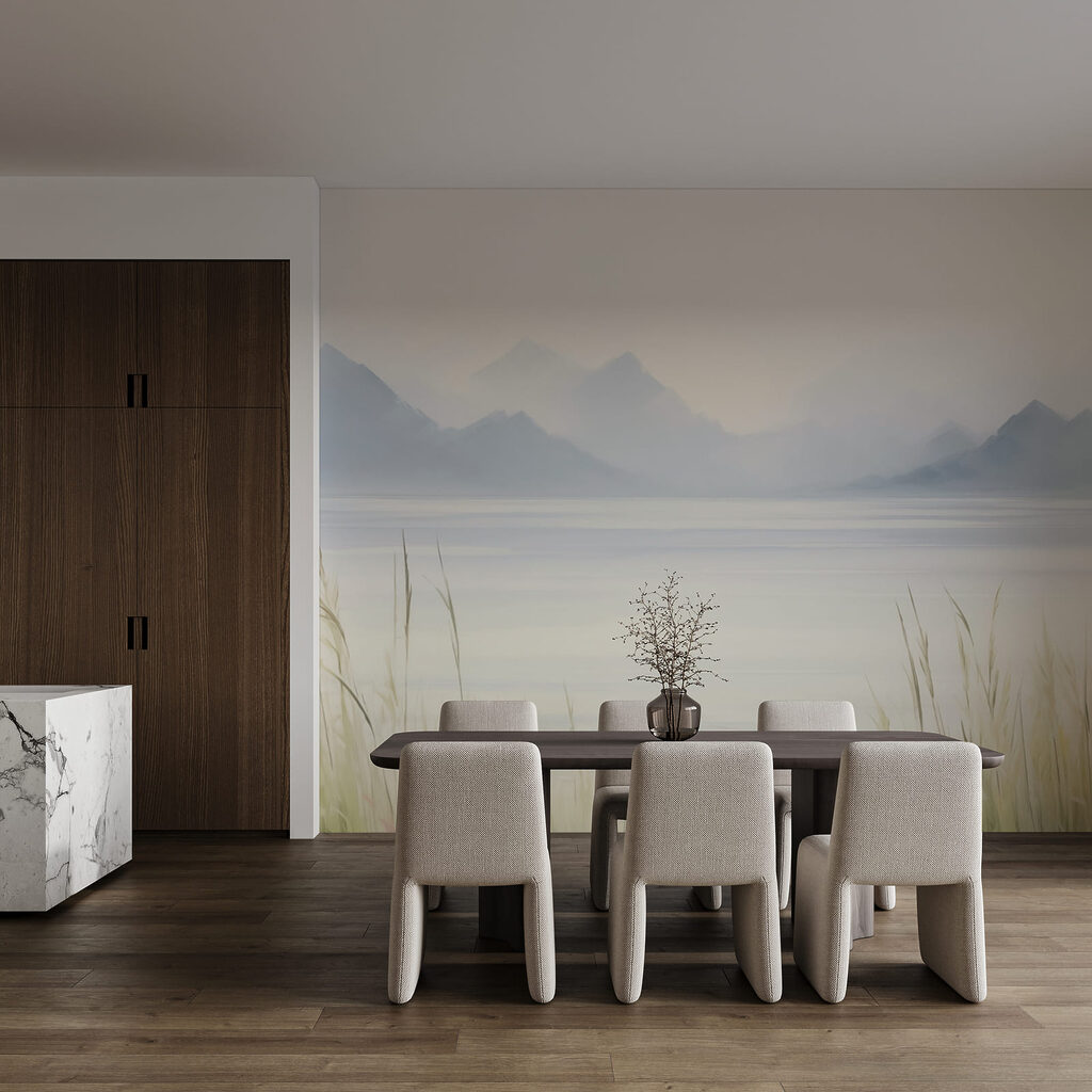 Montañas tras hierbas pálidas — interior 3