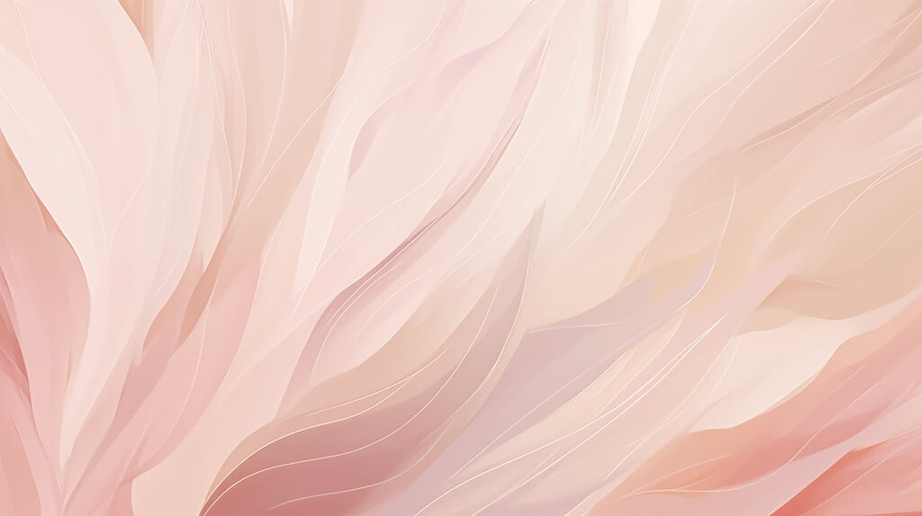Trazos rosas como plumas — diseño completo