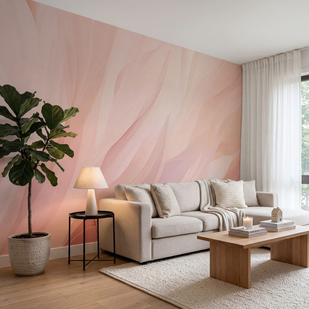 Trazos rosas como plumas — interior 2