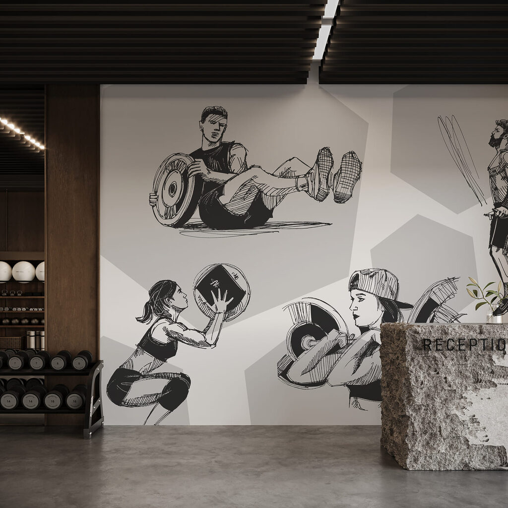Deportistas en movimiento — interior 3