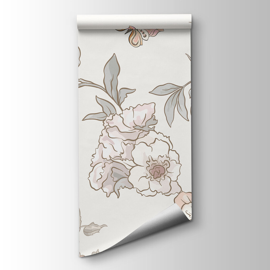 Pájaros entre trazos florales — vista del producto