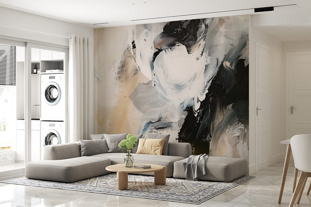 Pintura negra sobre crema — interior 3